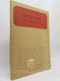 kolektiv, autorů, Růže ran: Básně německého baroku, 1941