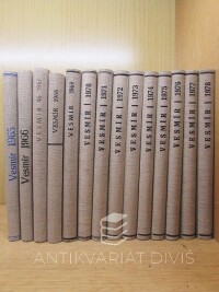 kolektiv, autorů, Vesmír, ročníky 44, 45, 46, 48, 50, 51, 53, 54 kompletní (čísla 1-12), ročník 55 pouze čísla 1-11, ročníky 56 a 57 kompletní 1-12, 1965