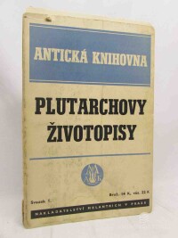 Plutarchos, , Plutarchovy životopisy: Perikles, Fabius Veliký, Dion, Brutus, 1940