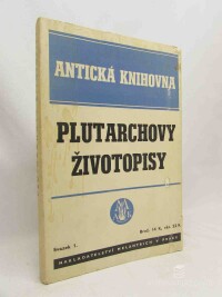 Plutarchos, , Plutarchovy životopisy: Perikles, Fabius Veliký, Dion, Brutus, 1940