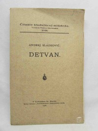 Sládkovič, Andrej, Detvan, 1928
