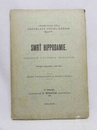 Vrchlický, Jaroslav, Smrť Hippodamie - tragedie o čtyřech jednáních, 1891