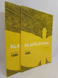 kolektiv, autorů, Klapalekiana 1999 No. 1-4, 1999