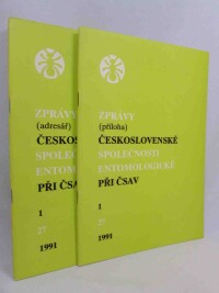 kolektiv, autorů, Zprávy Československé společnosti entomologické při ČSAV 1991, No. 1 (příloha, adresář), 1991