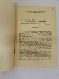 Poláček, Karel, Entomologický průzkum bývalé obory Londrant u Uherska, 0