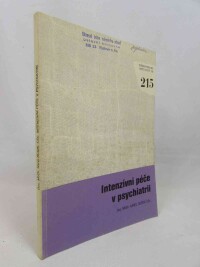 Dušek, Karel, Intenzivní péče v psychiatrii, 1988