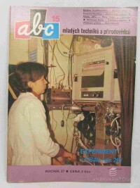 kolektiv, autorů, ABC mladých techniků a přírodovědců ročník 27, číslo 15, 1982