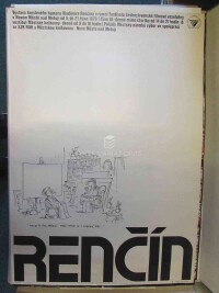 Zhibo, Jiří, Renčín: Výstava kresleného humoru Vladimíra Renčína v rámci Festivalu československé filmové veselohry v novém Městě nad Metují od 5. do 21. října 1979, 1979