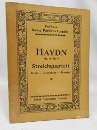 Haydn, Joseph, Quartett No. 79., D-dur: 2 Violinen, Viola und Violoncell, 0