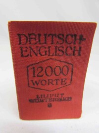 Wershoven, F. J., Deutsch-Englisch: Liliput-Wörterbuch 12000 Worte, 0