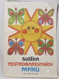 kolektiv, autorů, Složka pestrobarevných papírů - 8 listů formátu A4, 90g/m2, 0