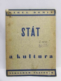 Domin, Karel, Stát a kultura, 1936