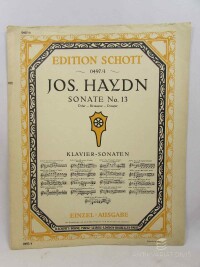 Haydn, Joseph, Sonate No. 13.: Klavier-Sonaten - D dur, Ré Majeur, D major, 0