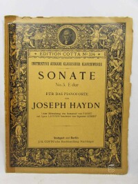 Haydn, Joseph, Sonate No. 5. für das Pianoforte - E dur, 0