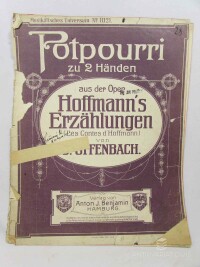 Offenbach, Jacques, Potpourri zu 2 Händen aus der Oper: Hoffmann's Erzählungen, 0