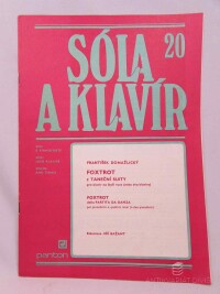 Domažlický, František, Sóla na klavír 20: Foxtrot z taneční suity - pro klavír na čtyři ruce (nebo dva klavíry) / Foxtrot della Partita da Danza - Per Pianoforte a Quattro Mani (o due Pianoforti), 1987