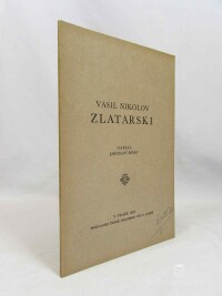 Bidlo, Jaroslav, Vasil Nikolov Zlatarski, 1937