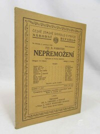 Foerster, Josef Bohuslav, Nepřemožení: Zpěvohra ve čtyřech dějstvích, 1929