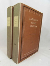 Novotný, František, Sedláček, Josef, Pražák, Josef M., Latinsko-český slovník A-K, L-Z, 1955