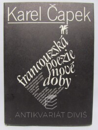 Čapek, Karel, Francouzská poezie nové doby, 1981