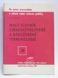 Černý, Pavel, Malý slovník církevněpolitické a náboženské terminologie, 1981