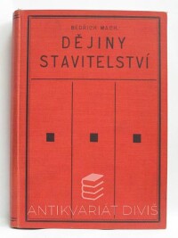 Mach, Bedřich, Dějiny stavitelství, 1923