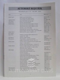 kolektiv, autorů, Autorský rejstřík Sběratelských zpráv č. 121-130 (2007-2010), 2011
