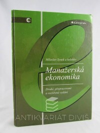 Synek, Miloslav, Manažerská ekonomika, 2001