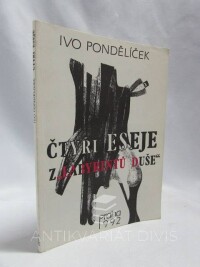 Pondělíček, Ivo, Čtyři eseje z „Labyrintů duše“, 1992