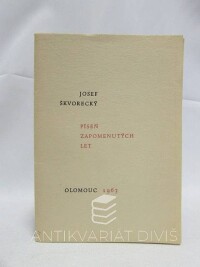 Škvorecký, Josef, Píseň zapomenutých let, 1963