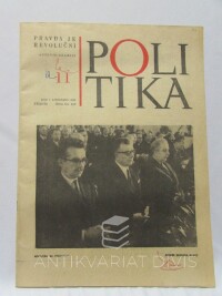 kolektiv, autorů, Politika 7. 11. 1968, ročník I, číslo 11, 1968