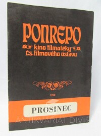 kolektiv, autorů, Kino Ponrepo - 2 x program z roku 1976: Říjen, Prosinec, 1976