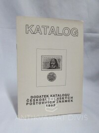 Trojan, Jaroslav, Dodatek katalogu československých poštovních známek 1992, 1992