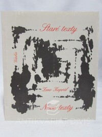 Kaprál, Zeno, Staré texty  - Nové texty, 1992