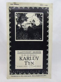 Bělohlav, Josef, Vlastivědný sborník: Karlův Týn, 1912