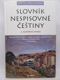 Hugo, Jan, Slovník nespisovné češtiny, 2020