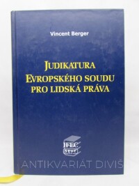 Berger, Vincent, Judikatura Evropského soudu pro lidská práva, 2003