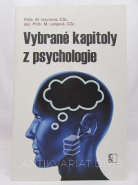 Langová, Marta, Vacínová, Marie, Vybrané kapitoly z psychologie, 2011