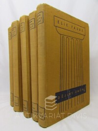 Faure, Elie, Dějiny umění I-V, 1927