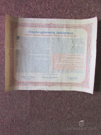 anonym, , Washingtonská deklarace, 0