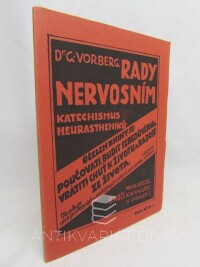 Vorberg, G., Rady nervosním, 1924