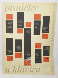 kolektiv, autorů, Písničky u klavíru, 1959